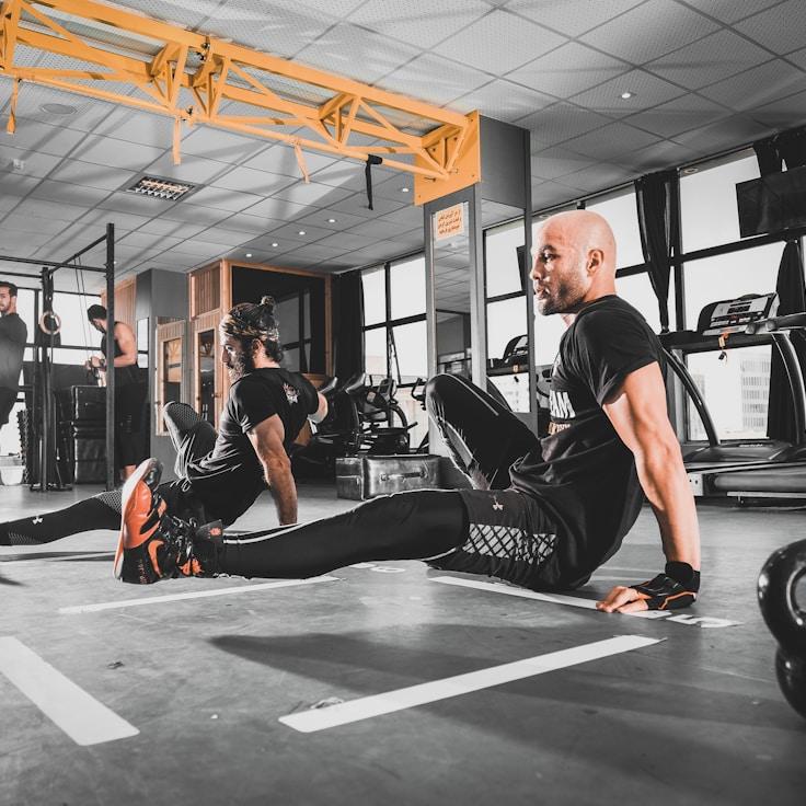 Modern gym interior with professional training equipment